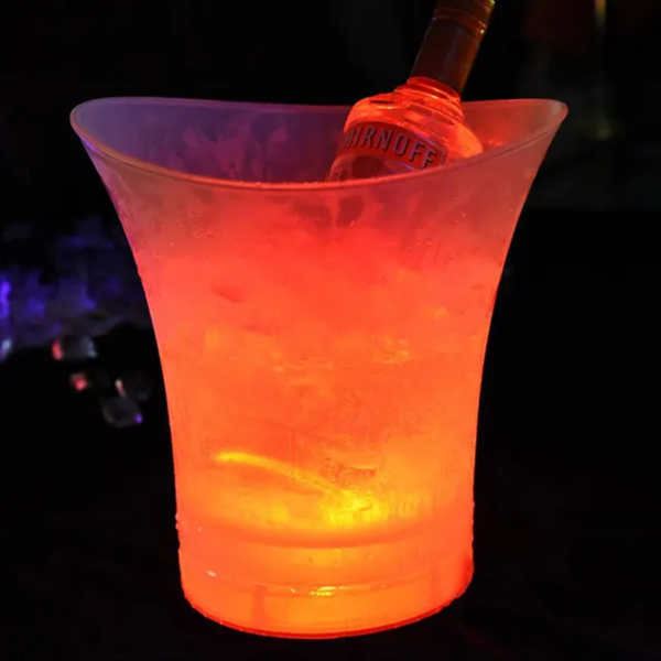 5L 6 Color LED Ice Bucket Waterproof Plastic Light up Champagne Beer Buckets for Bars Nightclubs Night Party - Image 9