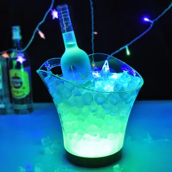 5.5L Rechargeable Ice Buckets Beer Whisky Cooler Colors Changing Cocktail Wine Holder for Party Home Bar Nightclub Supplies - Image 8
