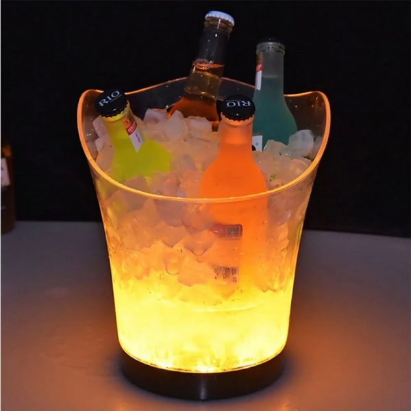 5.5L Rechargeable Ice Buckets Beer Whisky Cooler Colors Changing Cocktail Wine Holder for Party Home Bar Nightclub Supplies - Image 3
