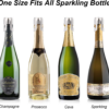 Champagne Stopper with Stainless Steel, Professional Bottle Sealer for Champagne, Cava, Prosecco & Sparkling Wine, Champagne Saver Plug, Compact Champagne Bottle Plug Set of 2 - Image 5