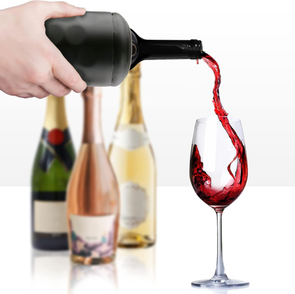 Wine Chiller, Premium Iceless Wine Cooler Keeps Wine Cold up to 6 Hours, Wine Bottle Insulator Fits Most 750Ml Champagne Bottles (Black) - Image 4