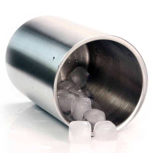 Wine Cooler- Ice Bucket Double Wall Stainless Steel - Multipurpose Use as Kitchen Utensil Holder and Flower Vase - Image 2
