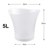 5L 6 Color LED Ice Bucket Waterproof Plastic Light up Champagne Beer Buckets for Bars Nightclubs Night Party - Image 7