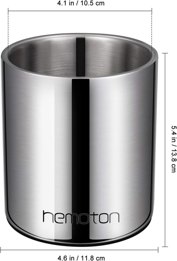 Wine Chiller Bucket, Stainless Steel Double Wall Wine Cooler, 1 Littre, Keep Wine Cold, Insulated Champagne Beer Ice Bucket, Wine Accessories for Party, Home, Club, Bar - Image 7