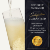Classy Champagne Flutes - Hand Blown Crystal Champagne Glasses - Set of 4 Elegant Flutes - Gift for Wedding, Anniversary, Christmas - 8Oz, Clear - Image 8