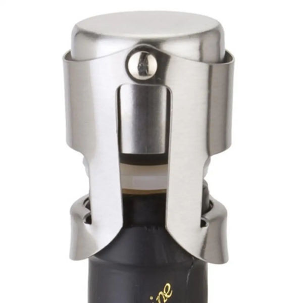 Stainless Steel Champagne Stopper Cork Sparkling Wine Bottle Plug Sealer Push-Type Inflatable Cap Bottle Opener Bar Accessories - Image 3