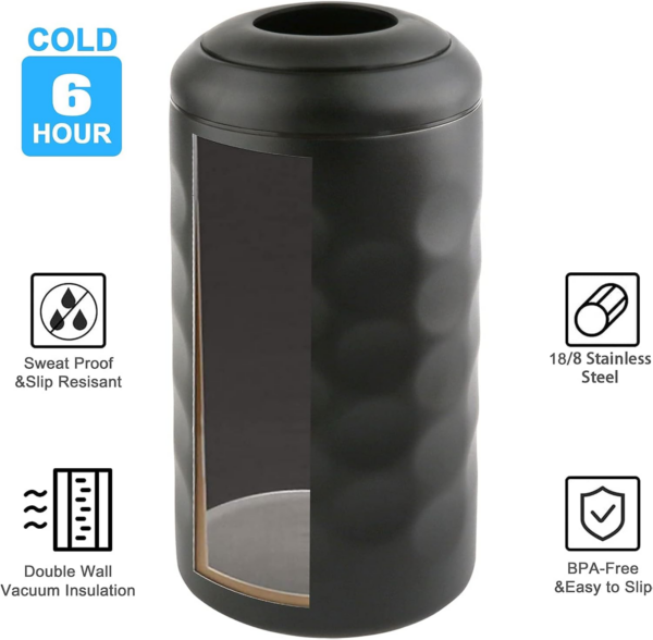 Wine Chiller, Premium Iceless Wine Cooler Keeps Wine Cold up to 6 Hours, Wine Bottle Insulator Fits Most 750Ml Champagne Bottles (Black) - Image 2