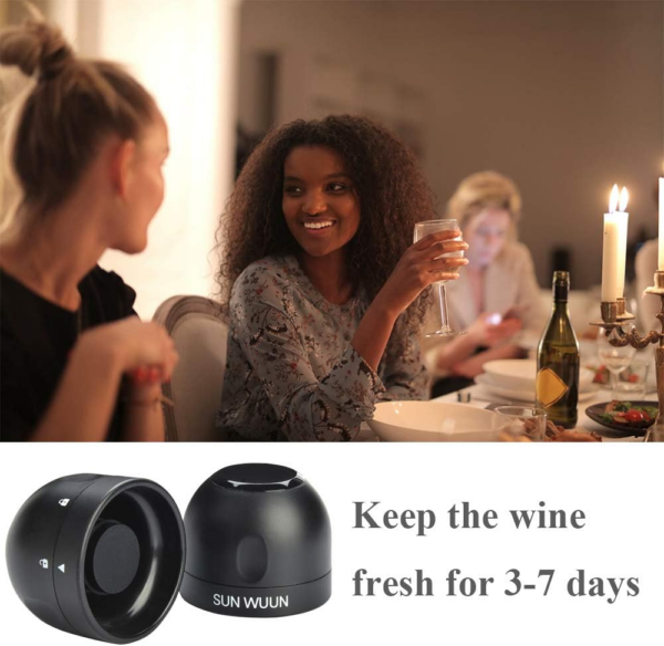 [2 Pack] Champagne Stopper, Professional Bottle Sealer for Champagne Cava, Silicone Sealed Wine Bottle Stopper, Best Wine Champagne Accessories for Sparkling Champagne for Christmas Gifts - Image 6