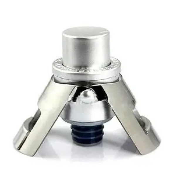 Stainless Steel Champagne Stopper Cork Sparkling Wine Bottle Plug Sealer Push-Type Inflatable Cap Bottle Opener Bar Accessories