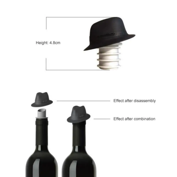Reusable Silicone Wine Champagne Stopper Cap Vacuum Seal Wine Cork Plug Bear Bottle Sealed Cover Household Kitchen Accessories - Image 5