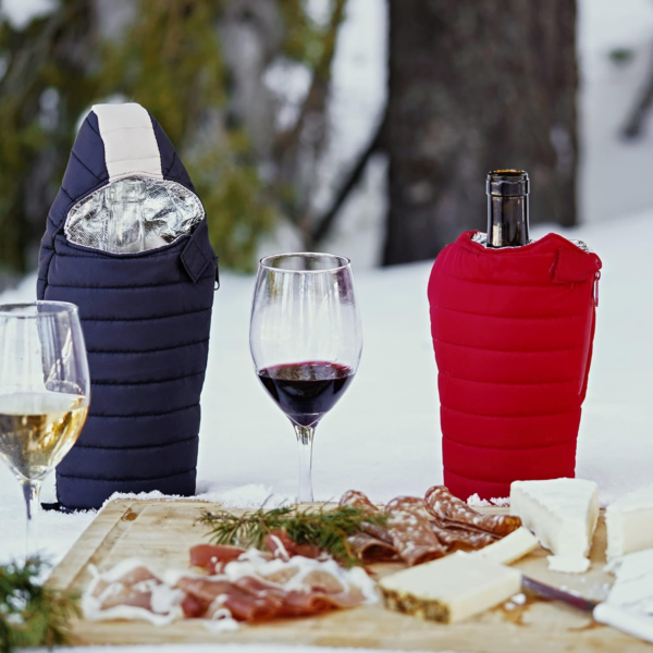- the Caddy Wine Bag - Wine Chiller & Insulated Bottle Bag, Black & Tan - Image 5