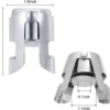 Champagne Stopper with Stainless Steel, Professional Bottle Sealer for Champagne, Cava, Prosecco & Sparkling Wine, Champagne Saver Plug, Compact Champagne Bottle Plug Set of 2 - Image 6