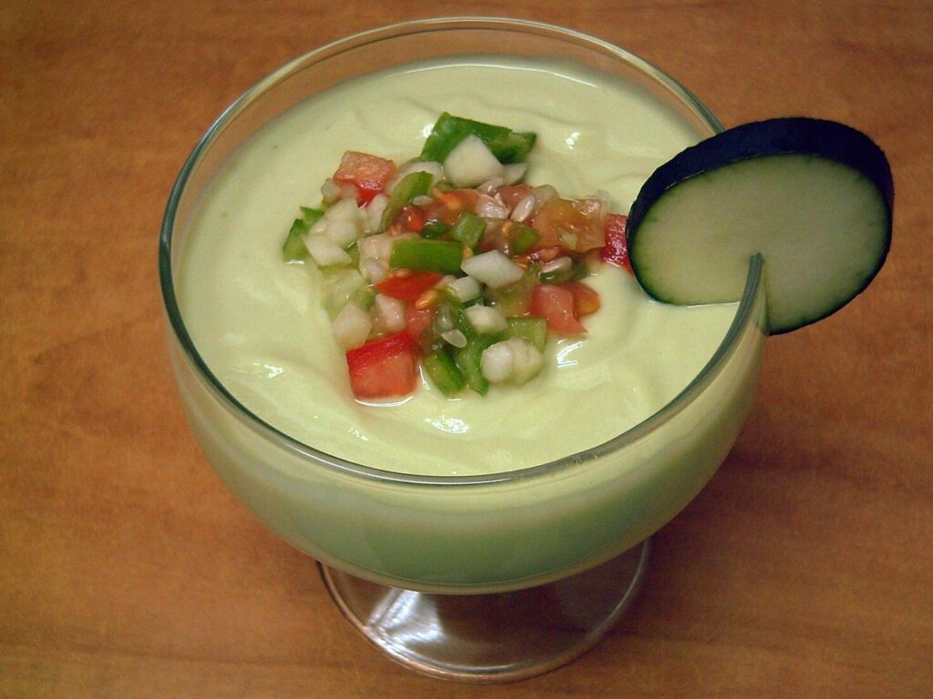 Professional Gazpacho photography for PeopleGourmet article