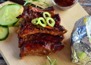 Professional Spare ribs photography for PeopleGourmet article